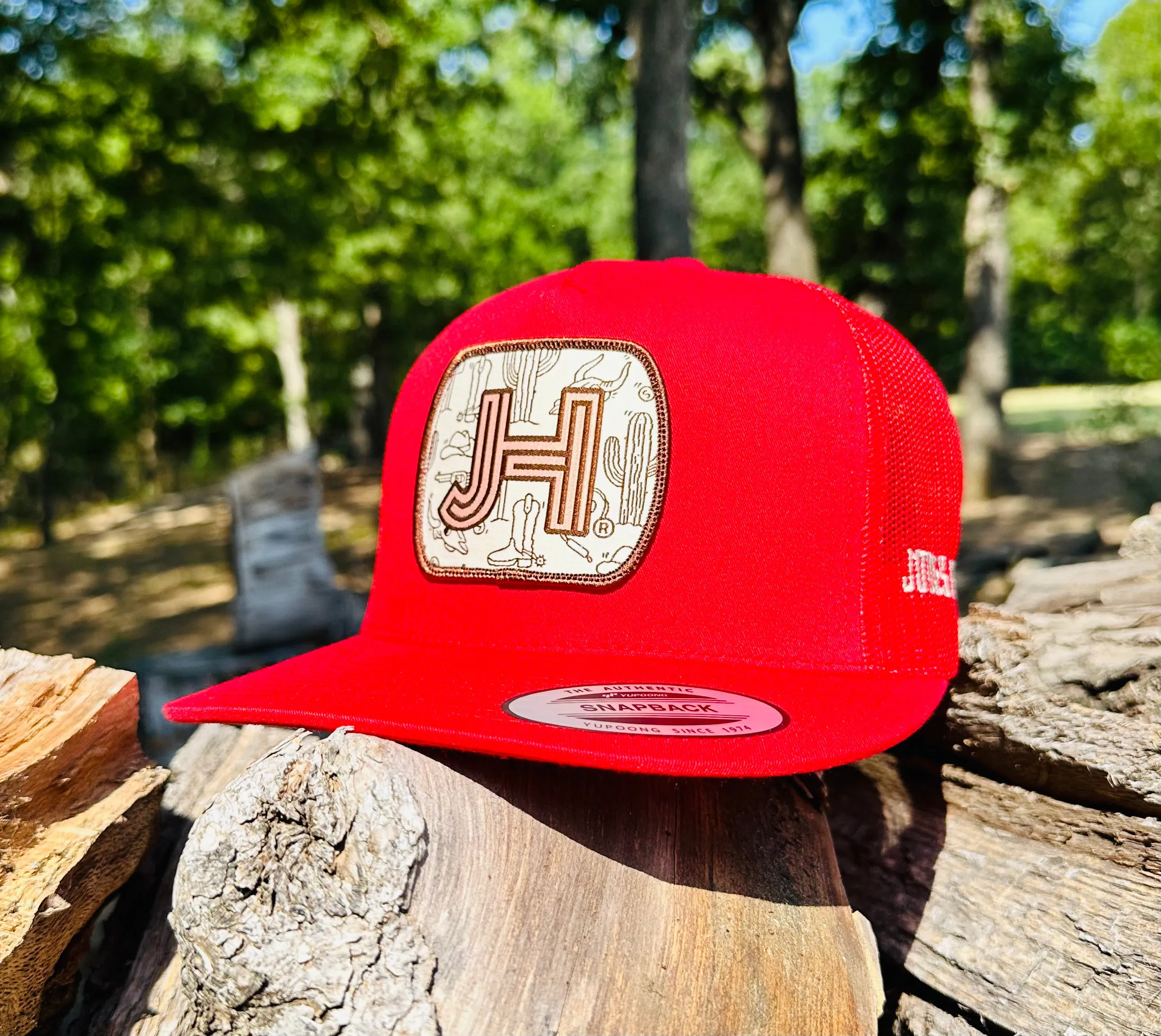 2023 August Collection Jobes Cap- All Red Hats n Boots patch