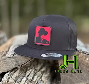 2024 Jobes Hats- All Black Montana Patch