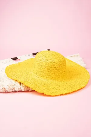 50% OFF! Sun-Soaked Summer Yellow Straw Hat