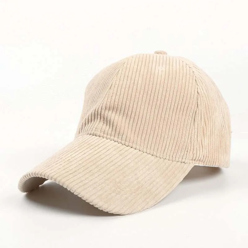 All-Match Pure Corduroy Baseball Caps For Men And Women