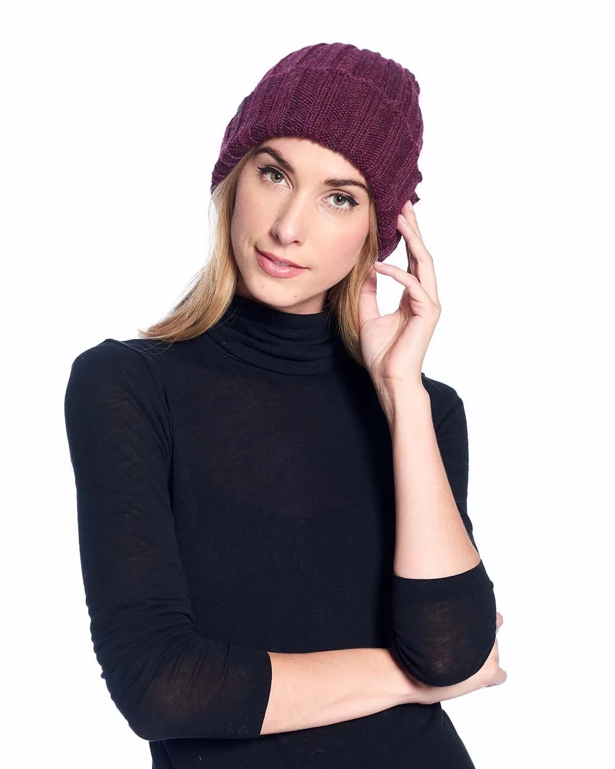 Alpaca Beanie Hat - Accordion