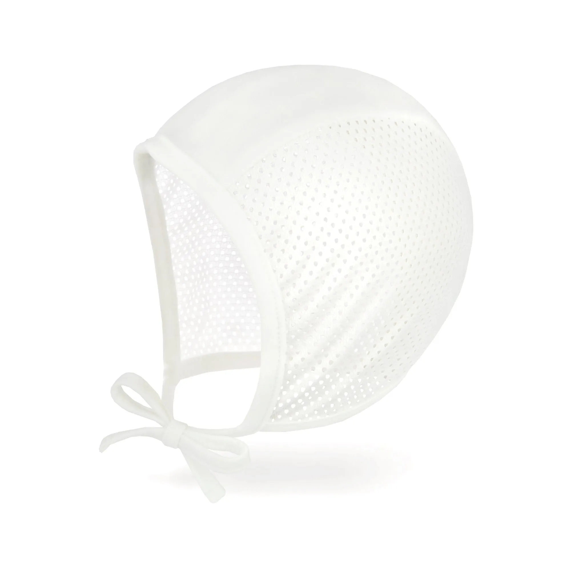 Baby Mesh Bonnet Pilot Cap Hat | White