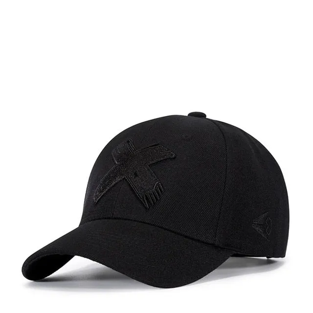 Baseball Cap Men Dad Hat Women Casual Embroidery X Caps Bend Visor Adjustable Cotton Male Bone Black Hat Bone Garros