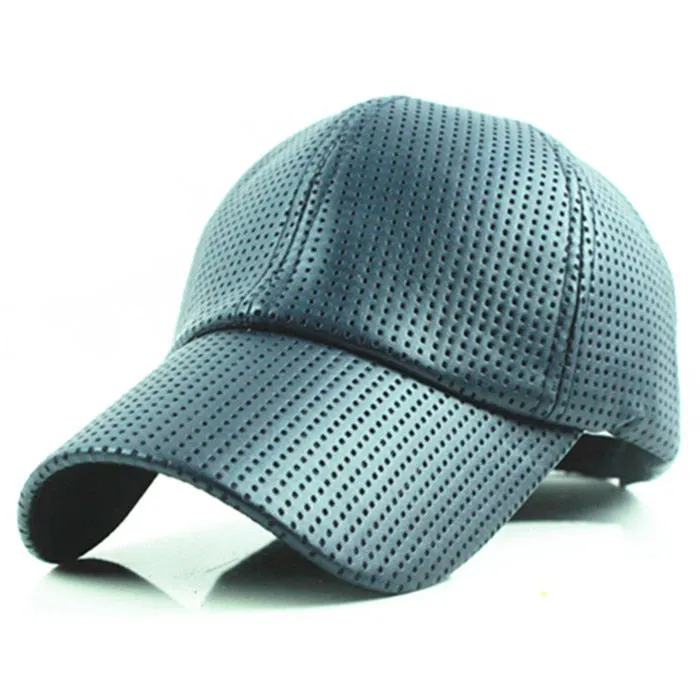 Baseball Cap women fall faux Leather cap hip hop Hats For men winter hat for women