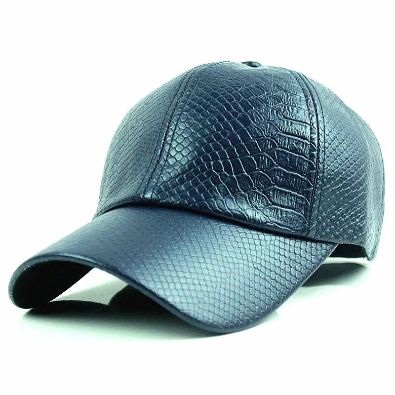 Baseball Cap women fall faux Leather cap hip hop Hats For men winter hat for women