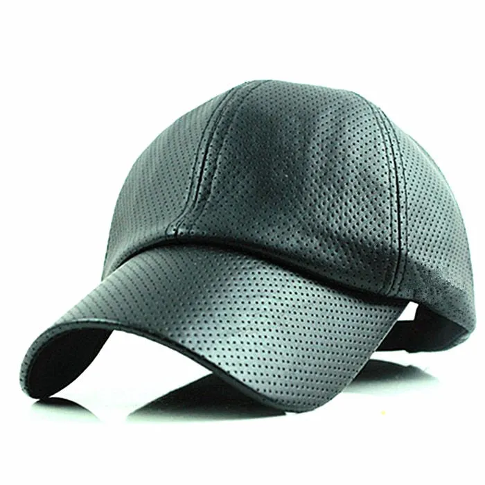 Baseball Cap women fall faux Leather cap hip hop Hats For men winter hat for women