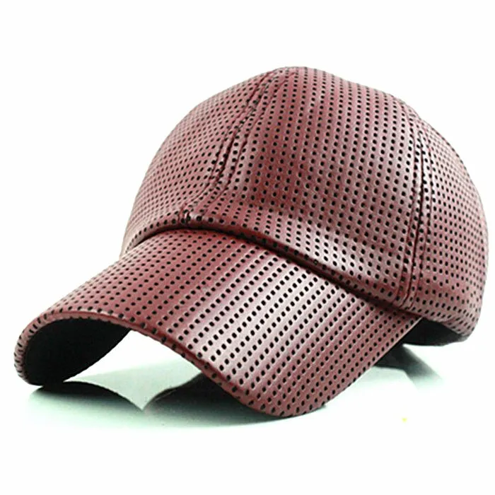 Baseball Cap women fall faux Leather cap hip hop Hats For men winter hat for women