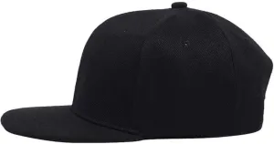 Boolavard Classic Snapback Hat Cap Hip Hop Style Flat Bill Blank Solid Color Adjustable Size