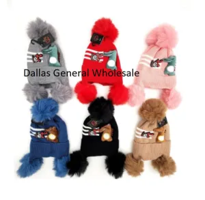 Children Plush Dinosaurs Beanie Hats Wholesale