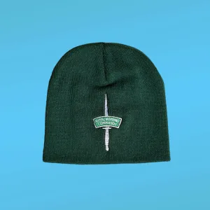 Dagger & Flash Beanie - Bottle Green