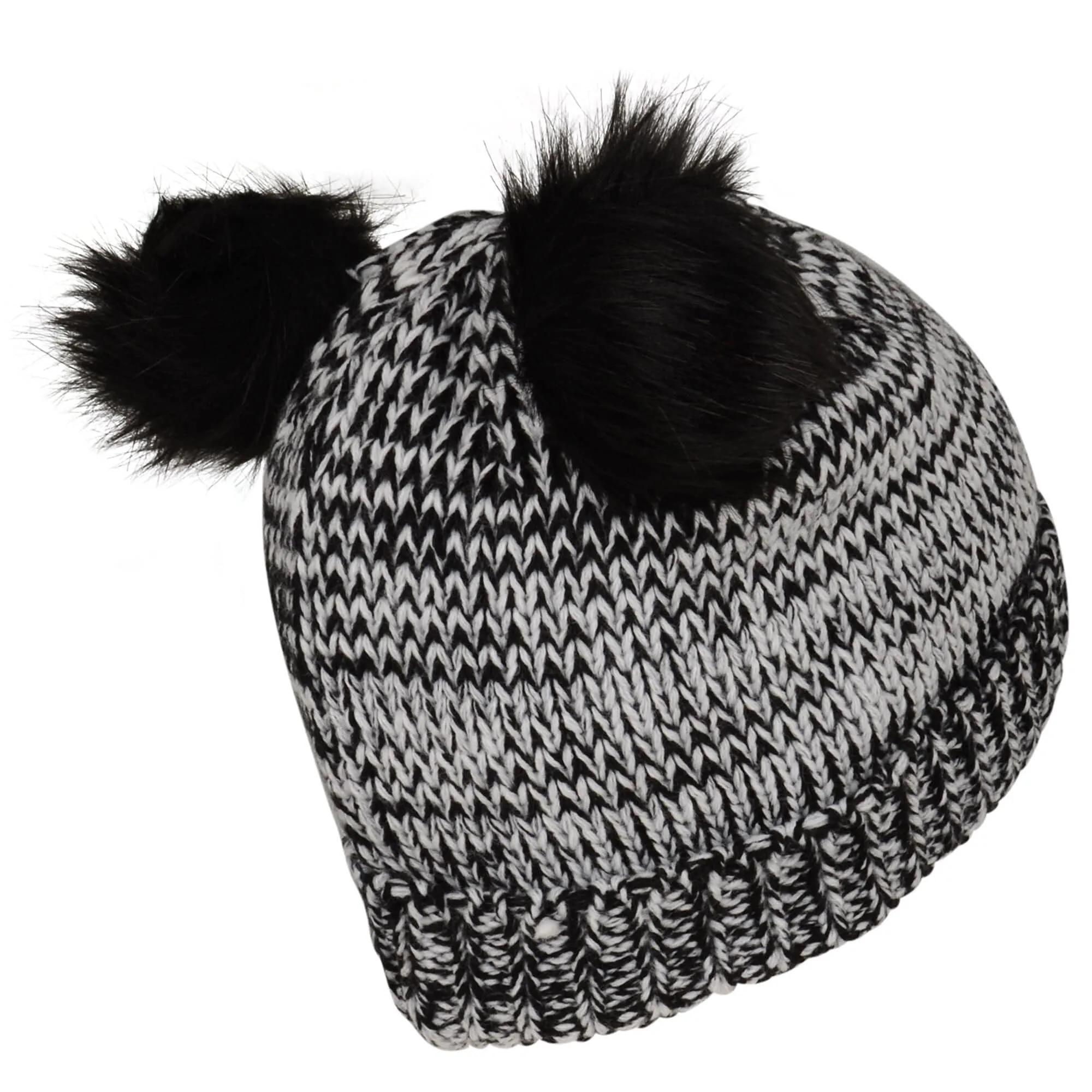 Dare2B Girls Hastily Beanie -BLACK/WHITE