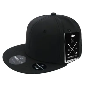 Decky 7103 Grid H20 Snapback Hats High Crown 6 Panel Flat Bill Golf Sports Caps