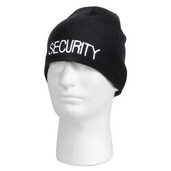 Embroidered Security Acrylic Skull Cap