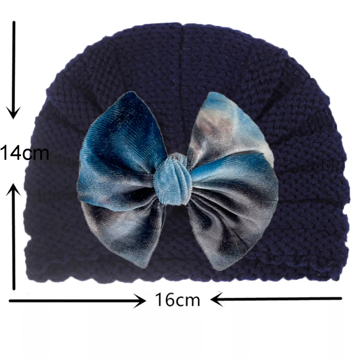 Fancydresswale European Style Wool Knitted Hat for Babies & Toddlers – Soft & Cozy Winter Beanie Newborn Winter Turban Cap-Navy Blue