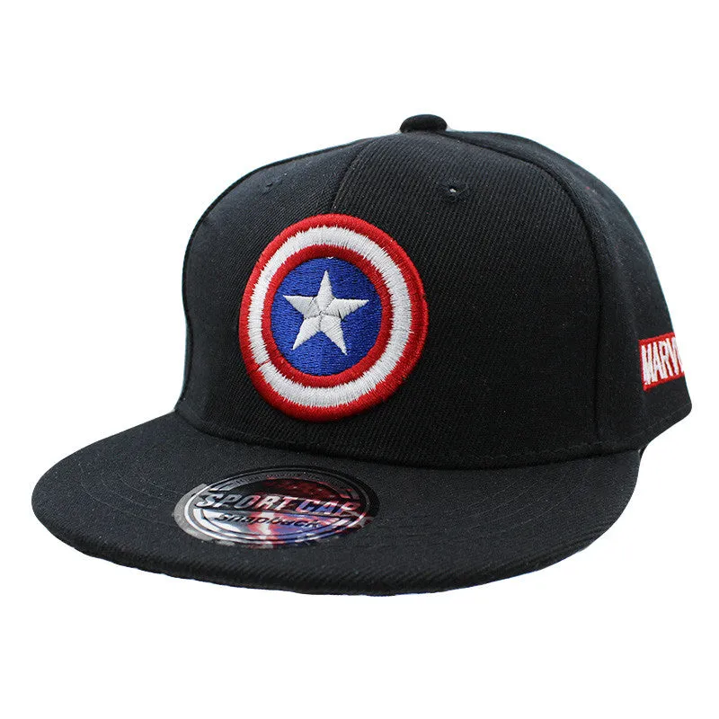 Fashion Boy Baseball Caps For 3-8 Years Old Children Captain America Design Snapback Caps Adjustable Cap For Girl