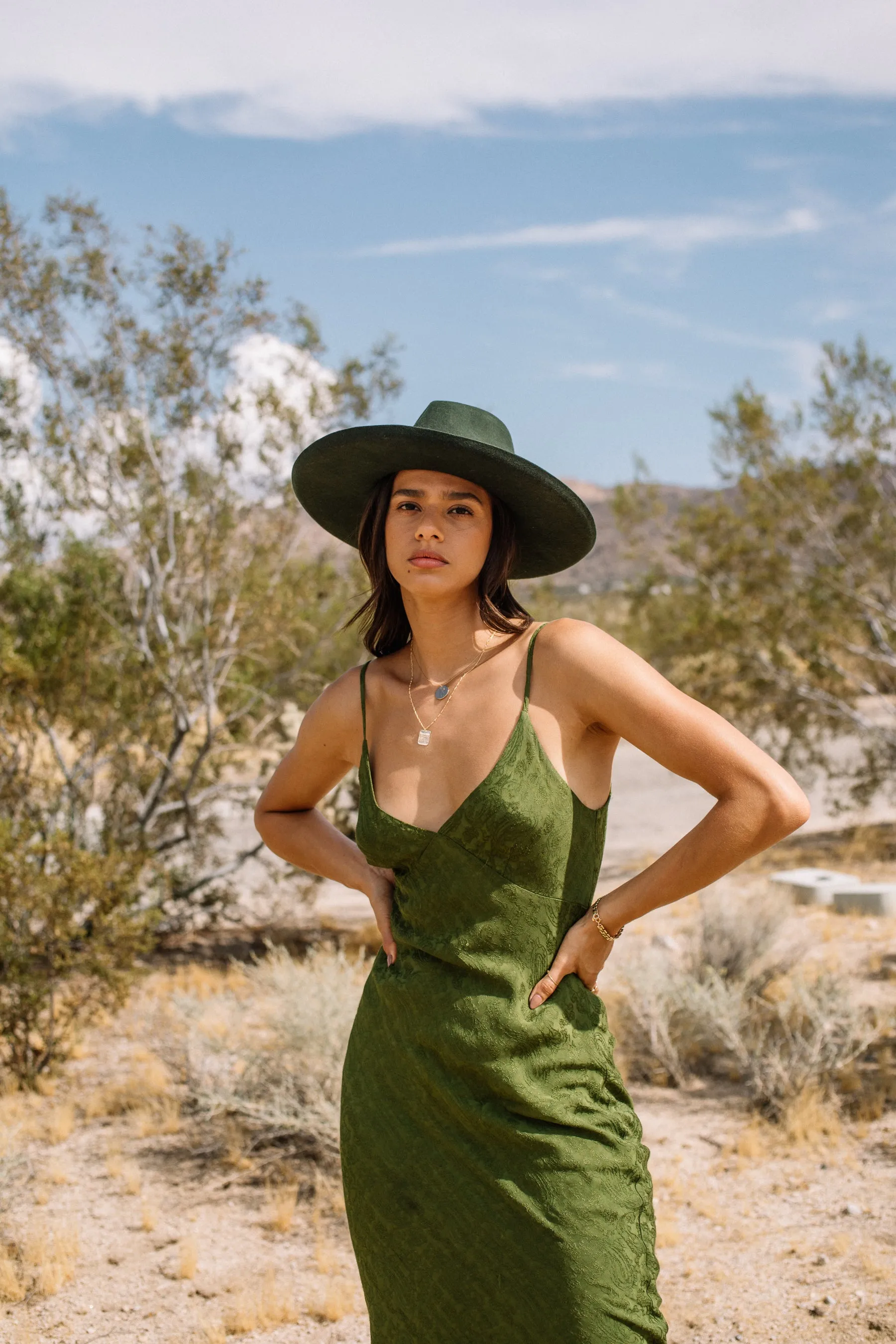 Forest Green Melodic Fedora