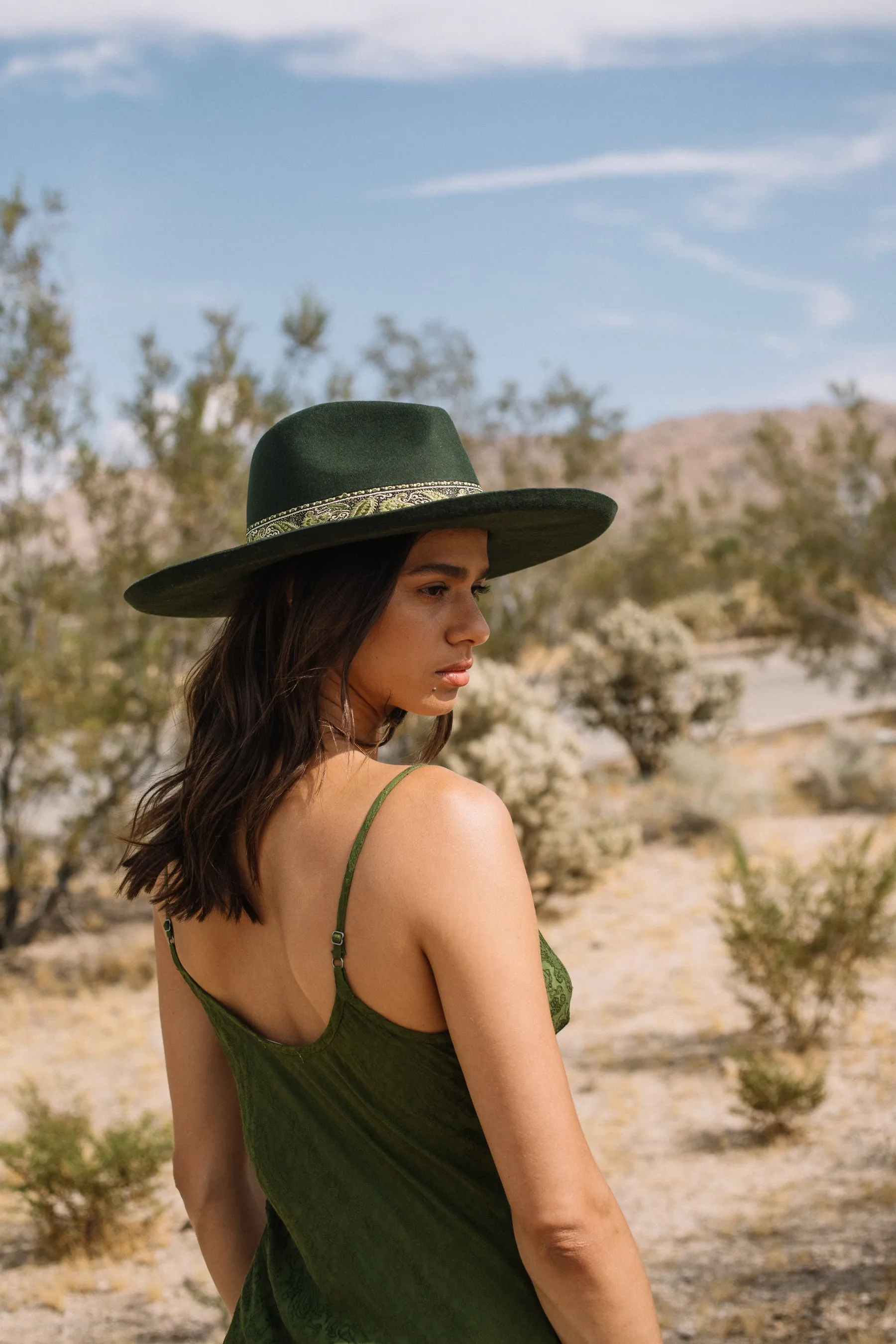 Forest Green Melodic Fedora