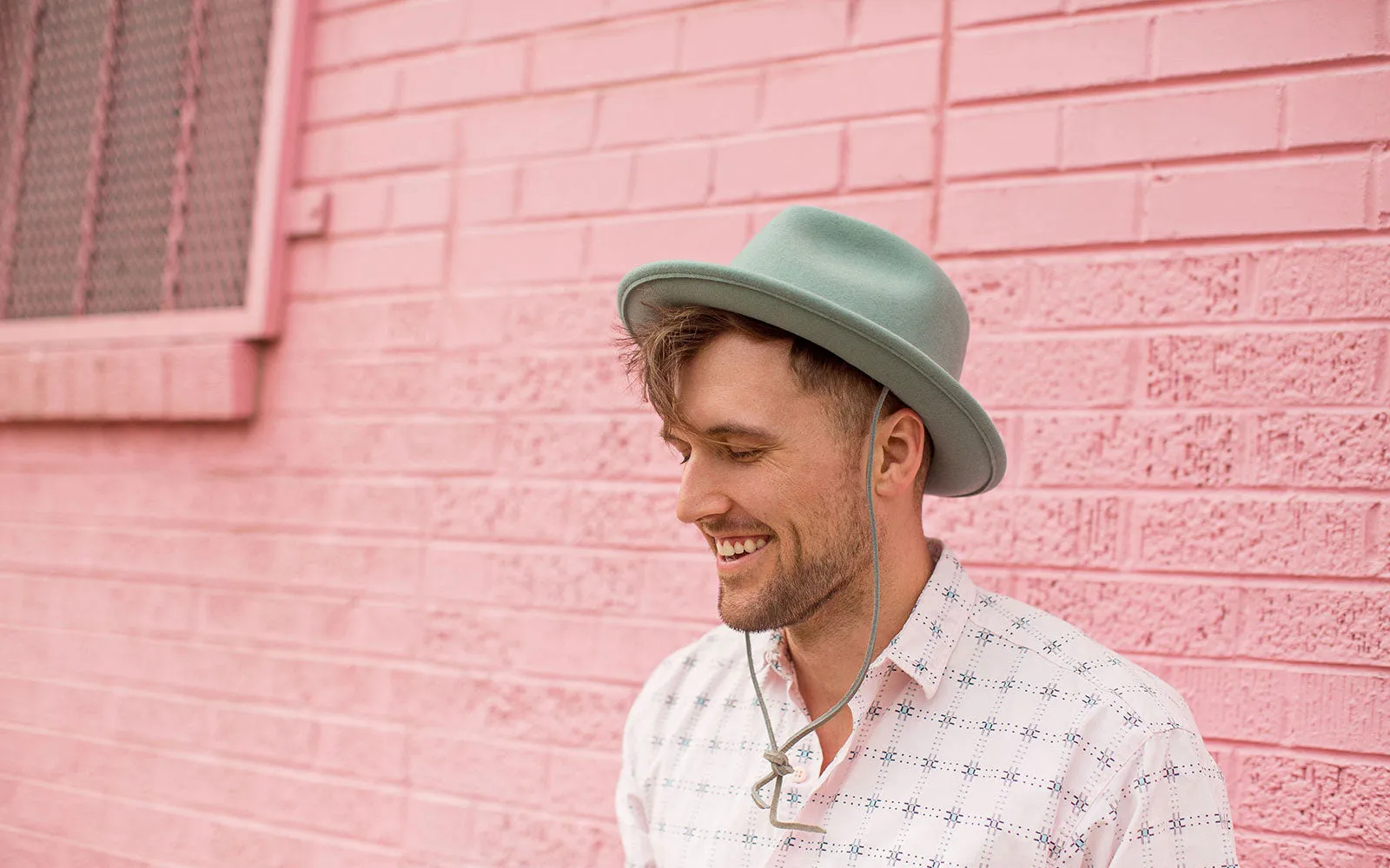 FRANKIE WOOL FEDORA HAT - THYME