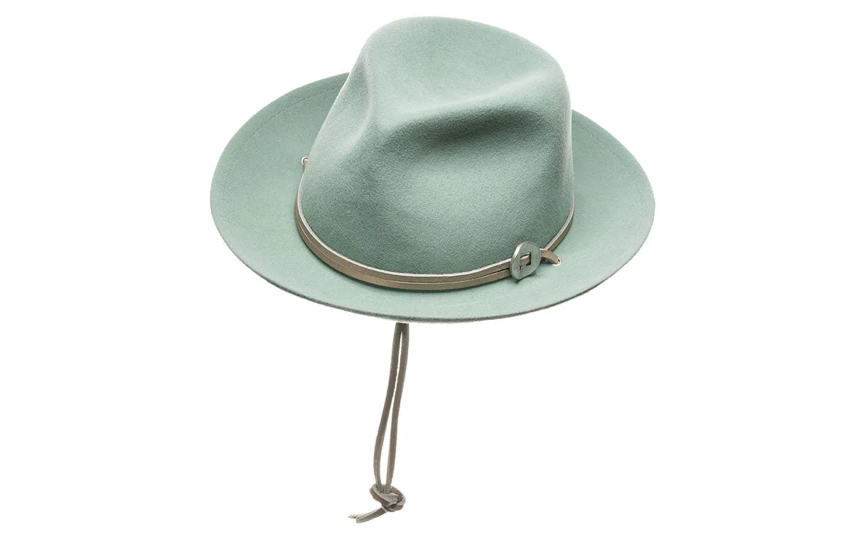 FRANKIE WOOL FEDORA HAT - THYME