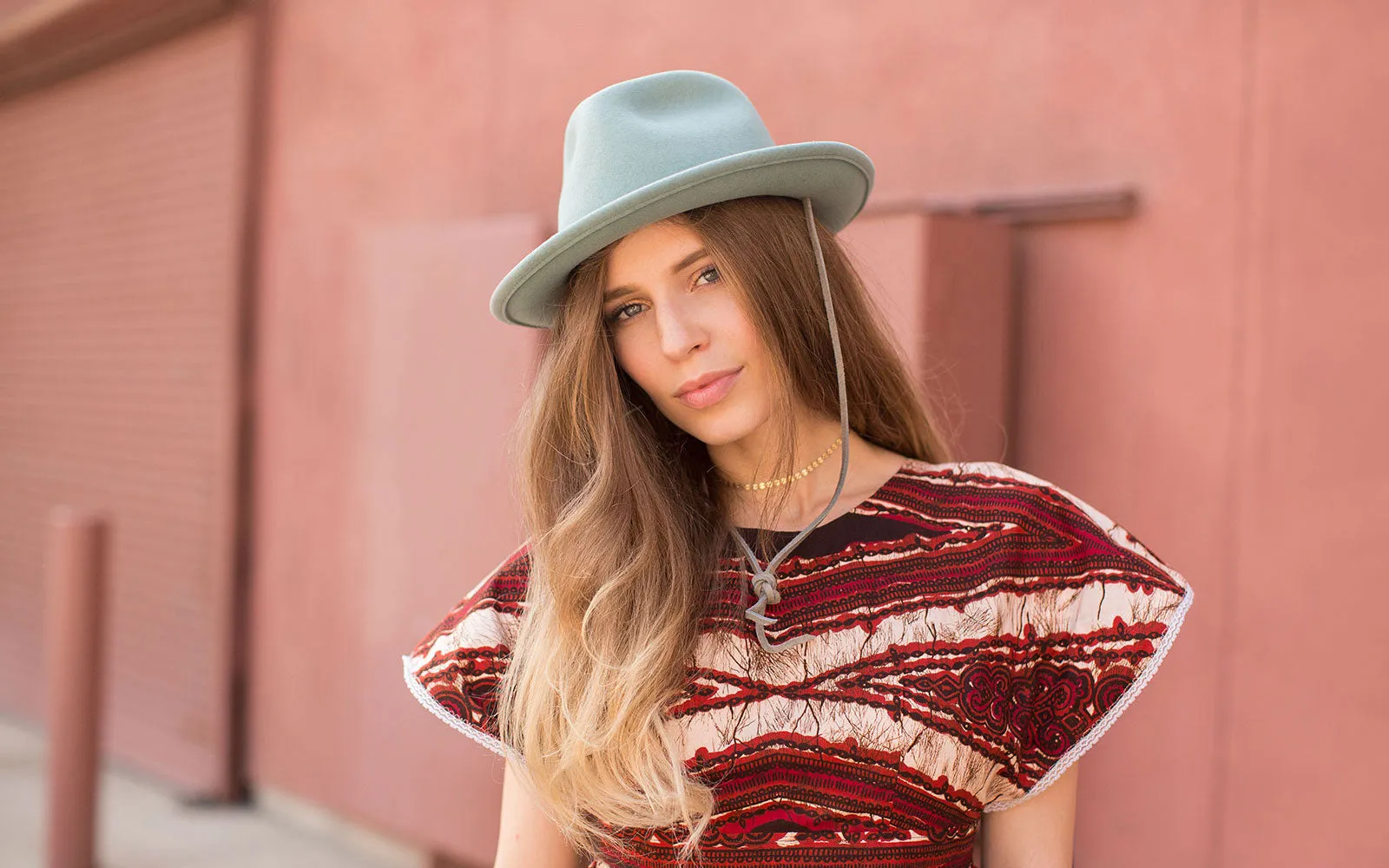 FRANKIE WOOL FEDORA HAT - THYME
