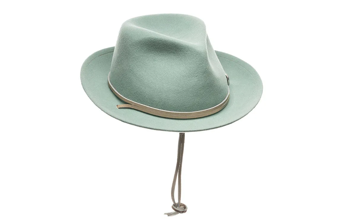 FRANKIE WOOL FEDORA HAT - THYME