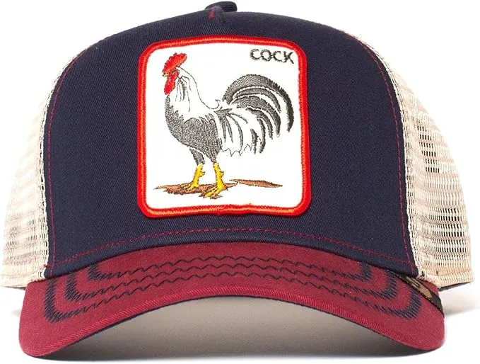 Goorin Bros. The Farm Adjustable Mesh, Navy, The Cock, Trucker Hat, Unisex, One Size