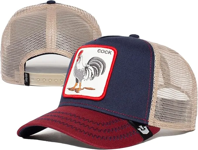 Goorin Bros. The Farm Adjustable Mesh, Navy, The Cock, Trucker Hat, Unisex, One Size