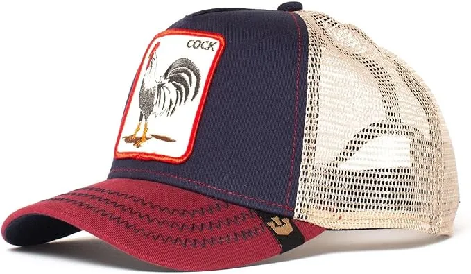 Goorin Bros. The Farm Adjustable Mesh, Navy, The Cock, Trucker Hat, Unisex, One Size