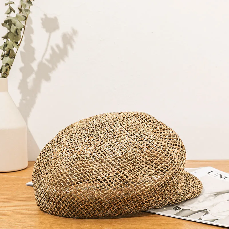 Italian Fedora Hats Summer Breathable Sun Hat Painter Hat