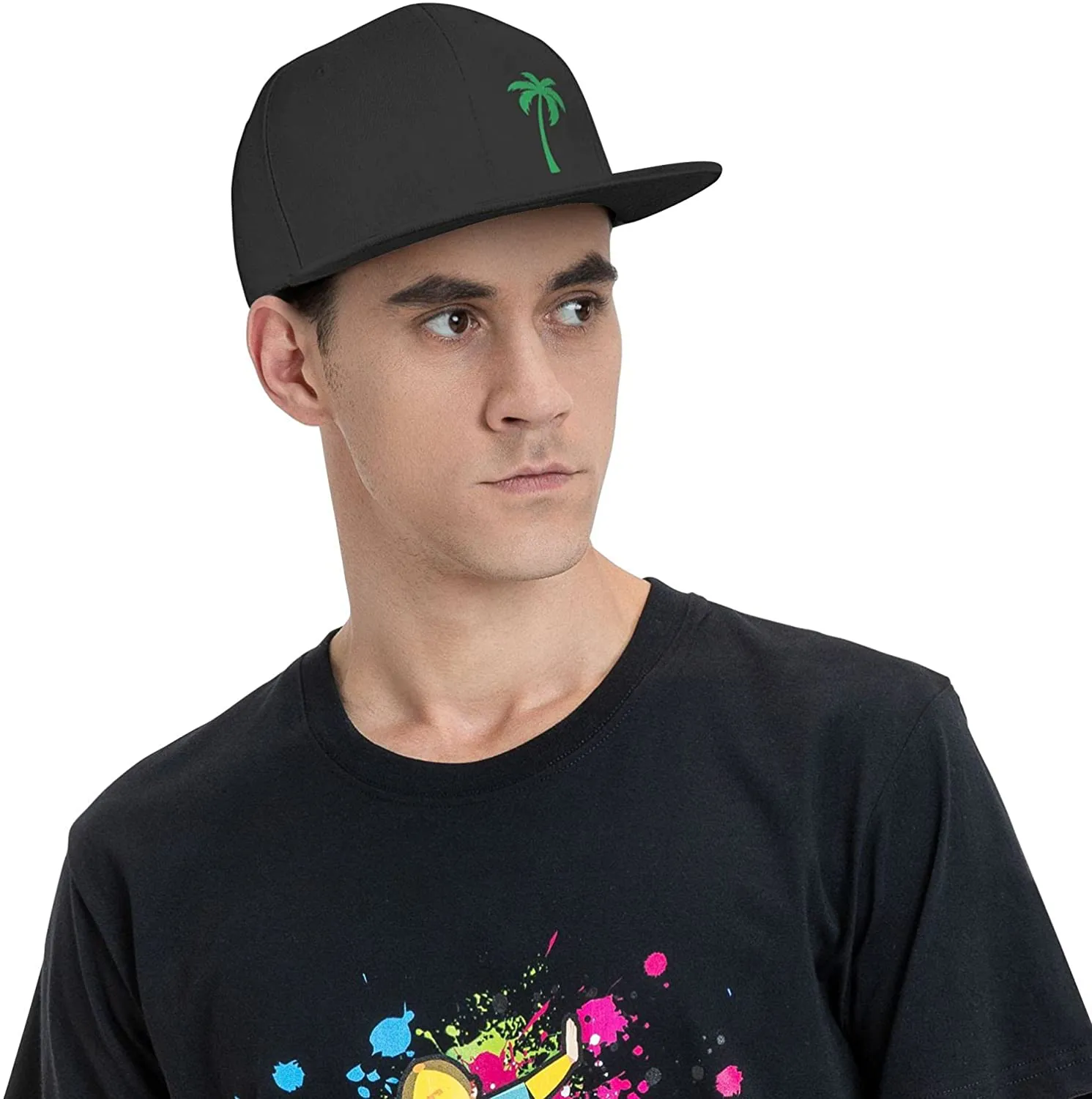 Jumsky Men's Baseball Caps Adjustable-Back Mesh Flat Snapback Hat for Men Women