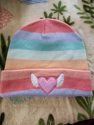 Kawaii Winged Heart Beanie
