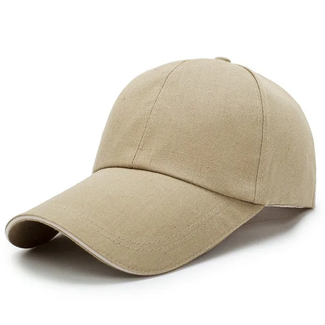 [Korean Style] Brim Basic Baseball Caps