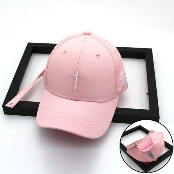 [Korean Style] Cross Embroidery Baseball Cap