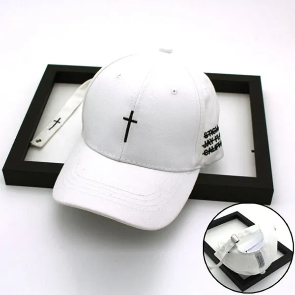 [Korean Style] Cross Embroidery Baseball Cap