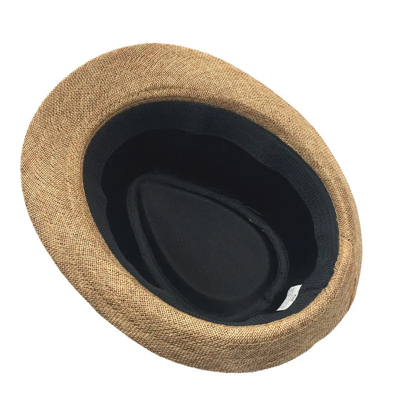 Mens Classic Fedora Hat Short Brim