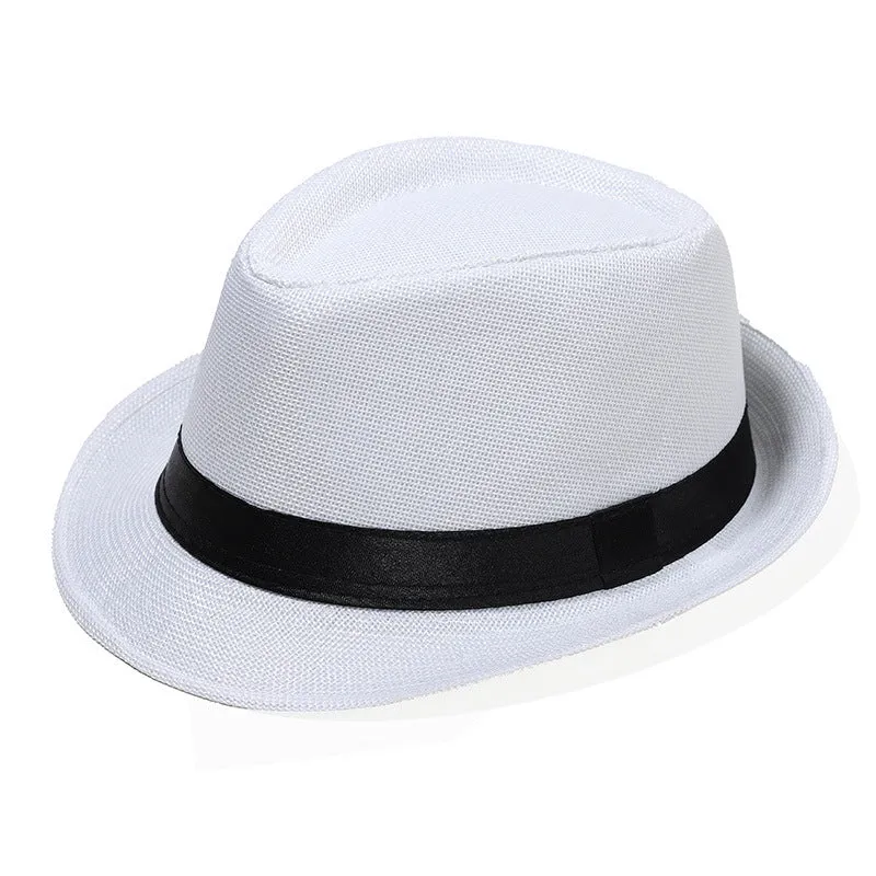 Mens Classic Fedora Hat Short Brim