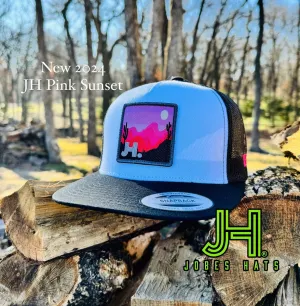 NEW 2024 JH Cap- White/Black JH Pink Sunset cap