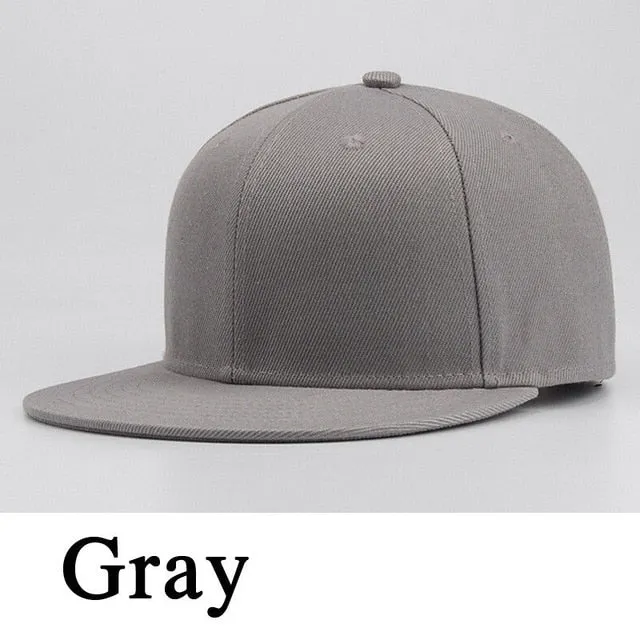 New Sports Baseball Cap Blank Plain Solid Snapback Golf ball Street Hat Men /Women
