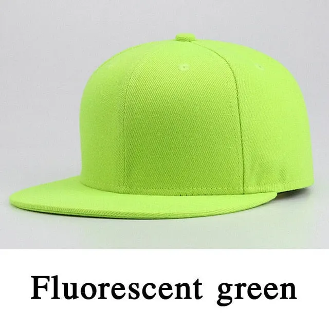 New Sports Baseball Cap Blank Plain Solid Snapback Golf ball Street Hat Men /Women