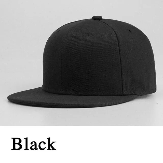 New Sports Baseball Cap Blank Plain Solid Snapback Golf ball Street Hat Men /Women
