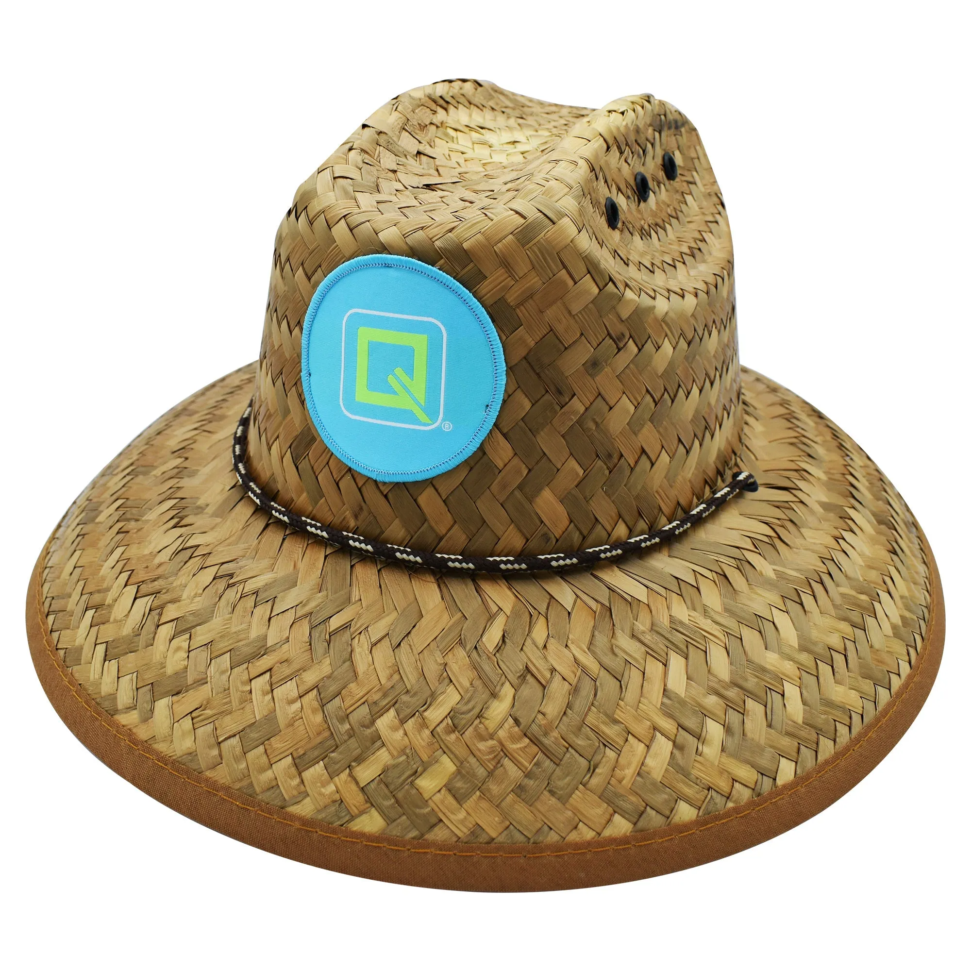 Qwave Kids Straw Lifeguard Hat - Youth Straw Hat for Boys, Girls, Teens, Petite Women