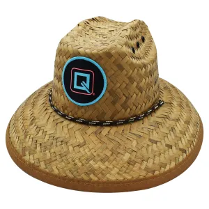 Qwave Kids Straw Lifeguard Hat - Youth Straw Hat for Boys, Girls, Teens, Petite Women
