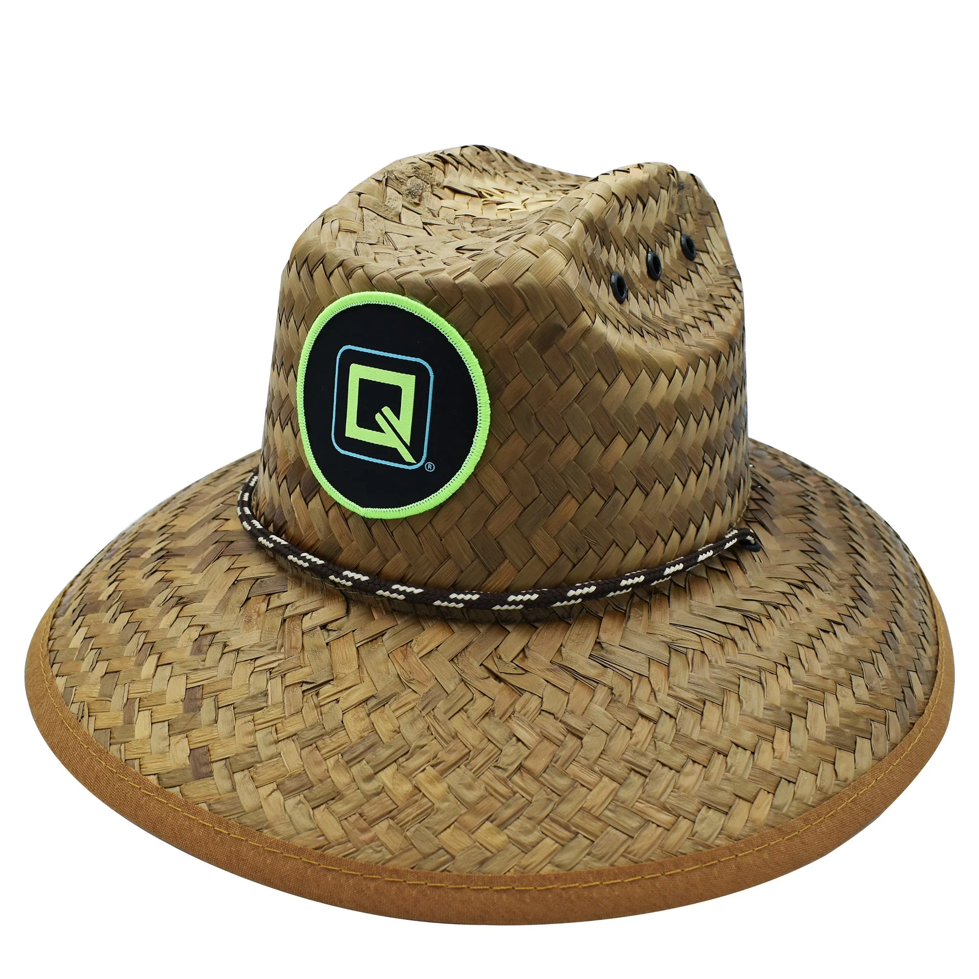 Qwave Kids Straw Lifeguard Hat - Youth Straw Hat for Boys, Girls, Teens, Petite Women