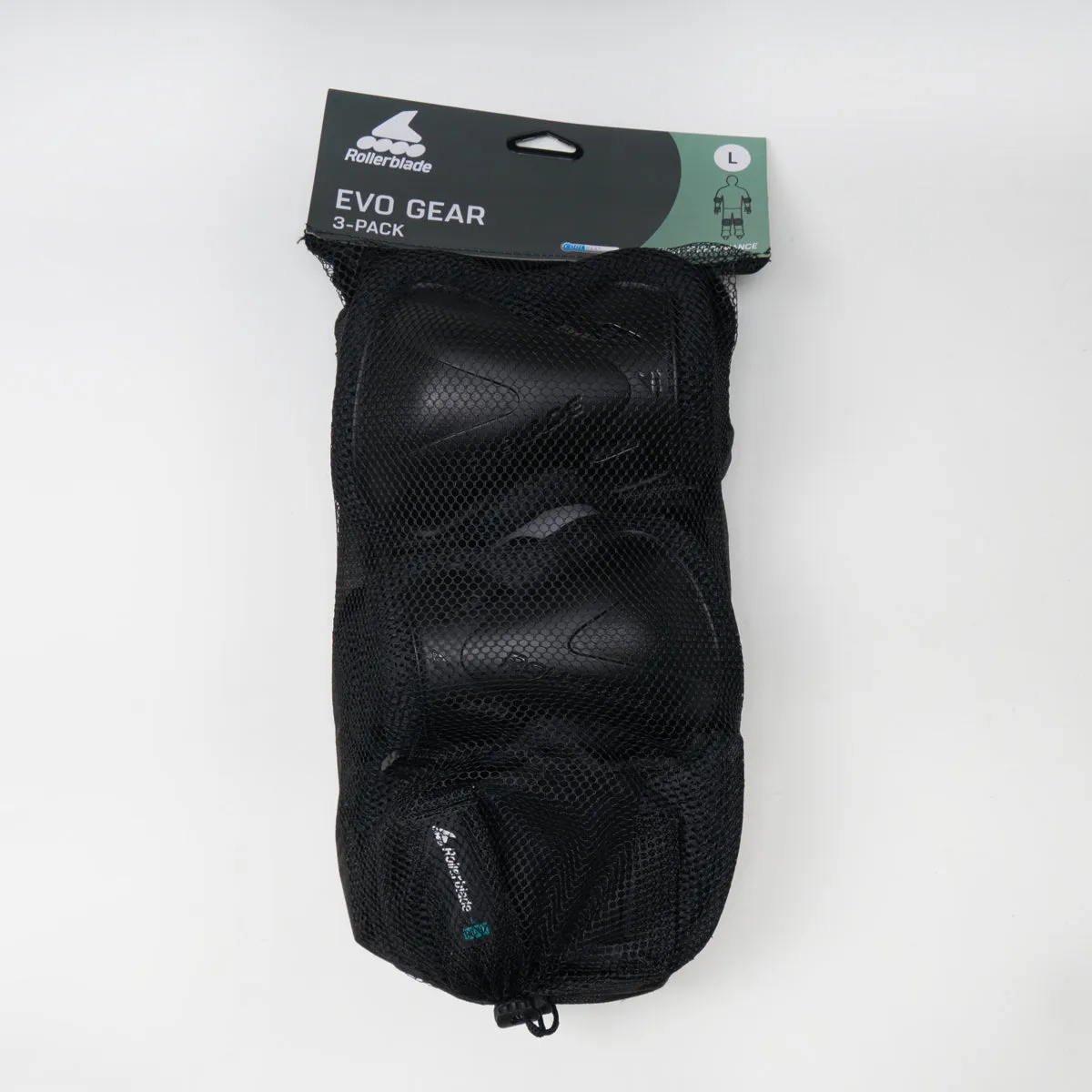 Rollerblade Evo Gear Black Pad Set - 3 Pack