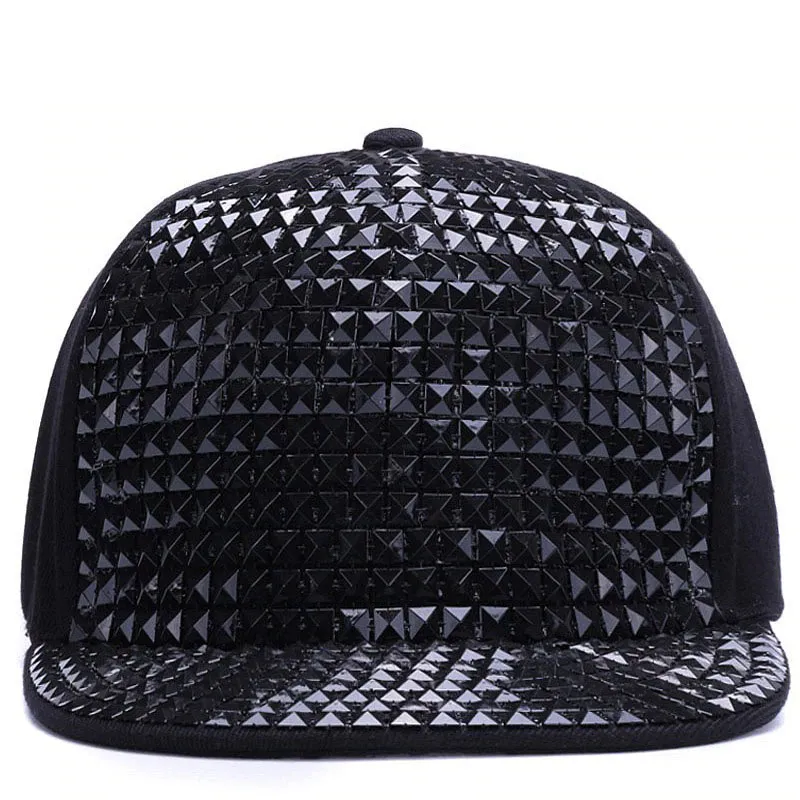 Sequins Adjustable Baseball Caps / Punk Rock Snapback Cap / Cool Hats for Men and Women