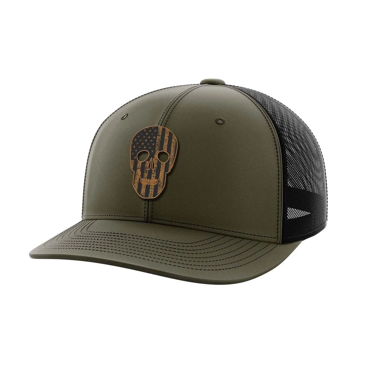 Skull Flag Bamboo Patch Hat