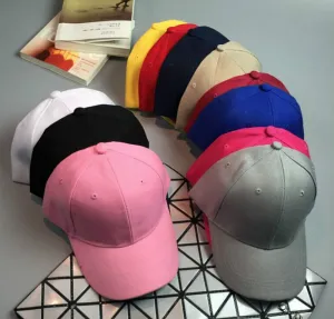 Solid Colors Blank Baseball Caps Wholesale