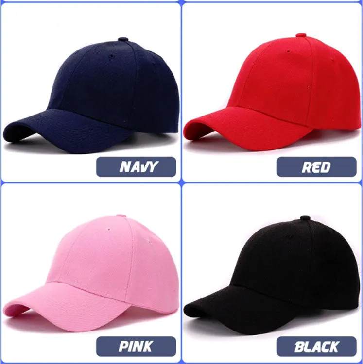 Solid Colors Blank Baseball Caps Wholesale