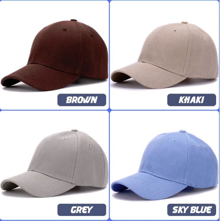Solid Colors Blank Baseball Caps Wholesale