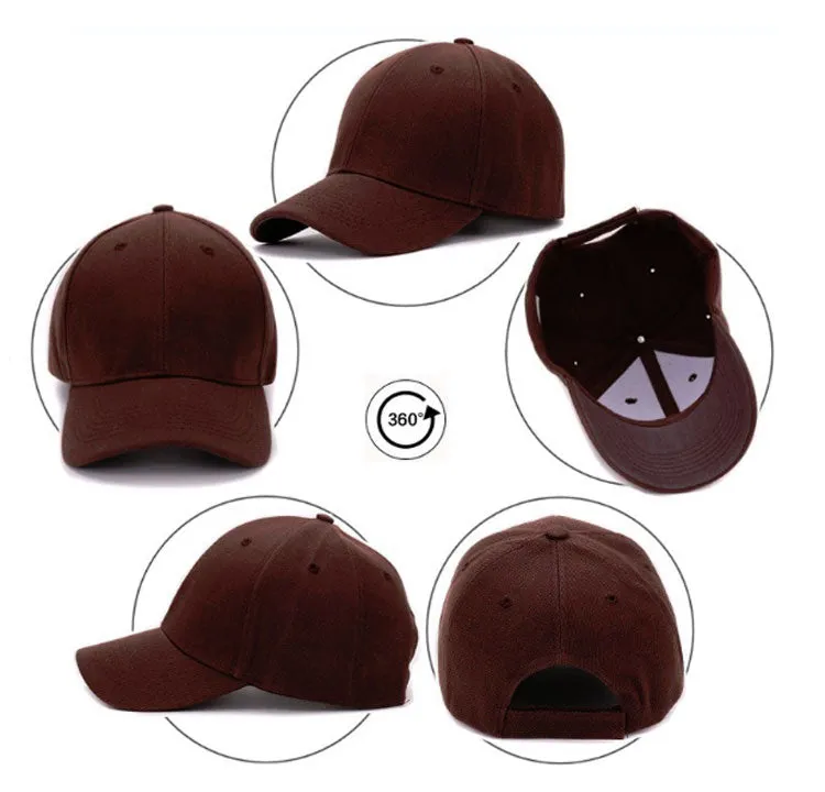 Solid Colors Blank Baseball Caps Wholesale